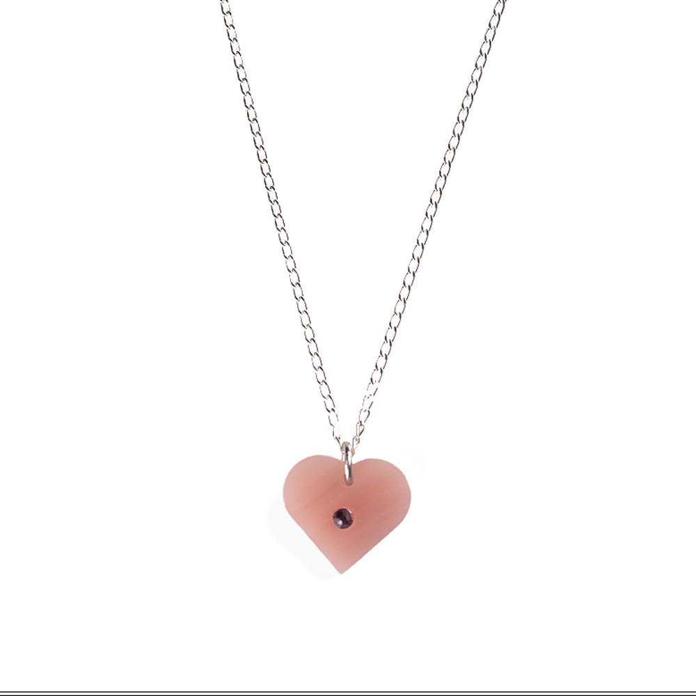 Heart Pendant - Antique Rose