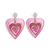 Toolally Pop Hearts - Pink Mirror & Glitter