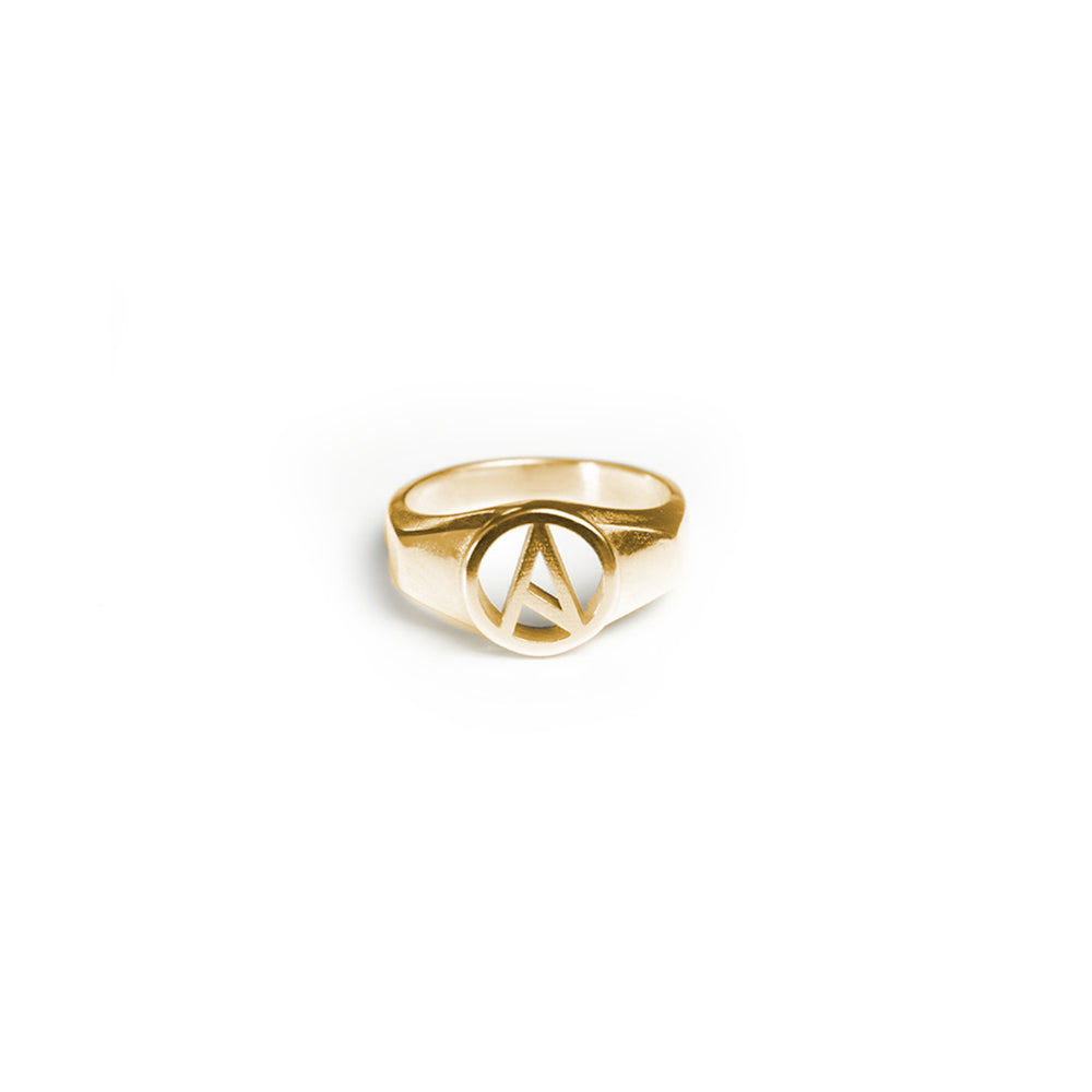 Alphabet Signet Ring - Gold Vermeil