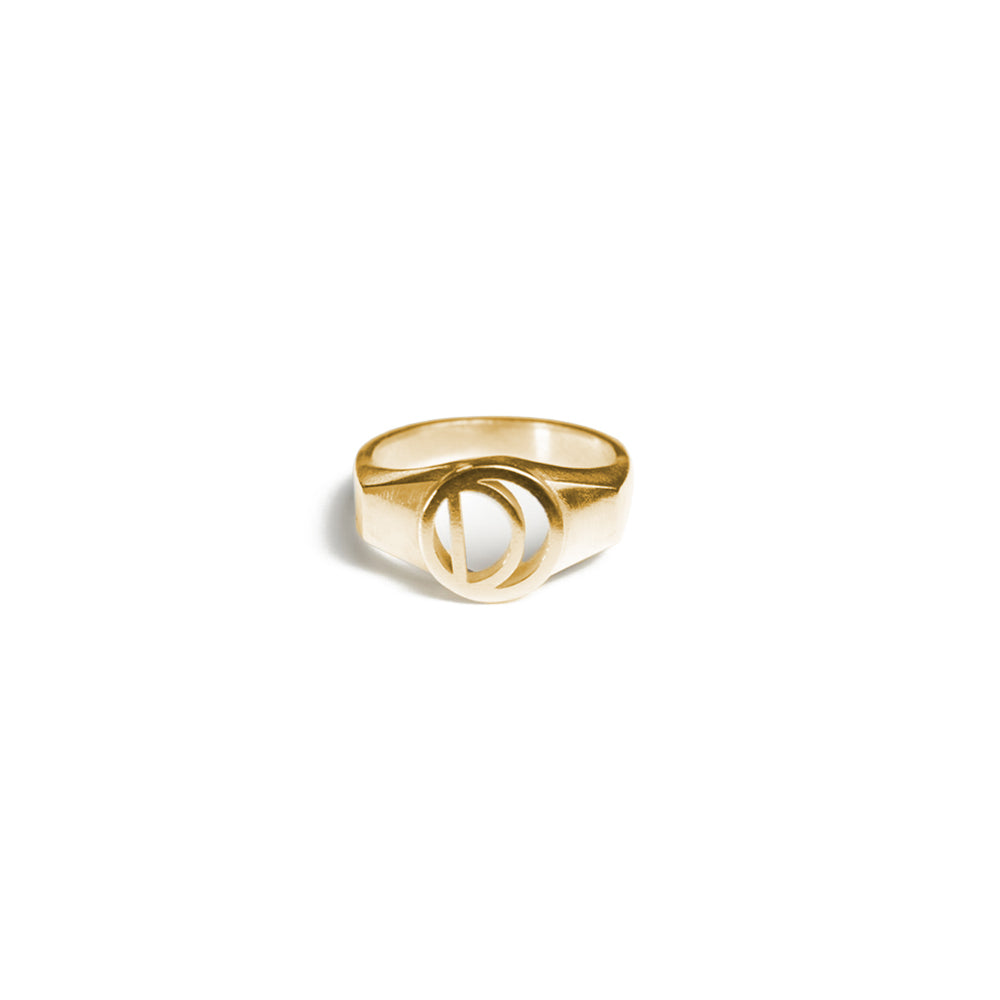 Alphabet Signet Ring - Gold Vermeil