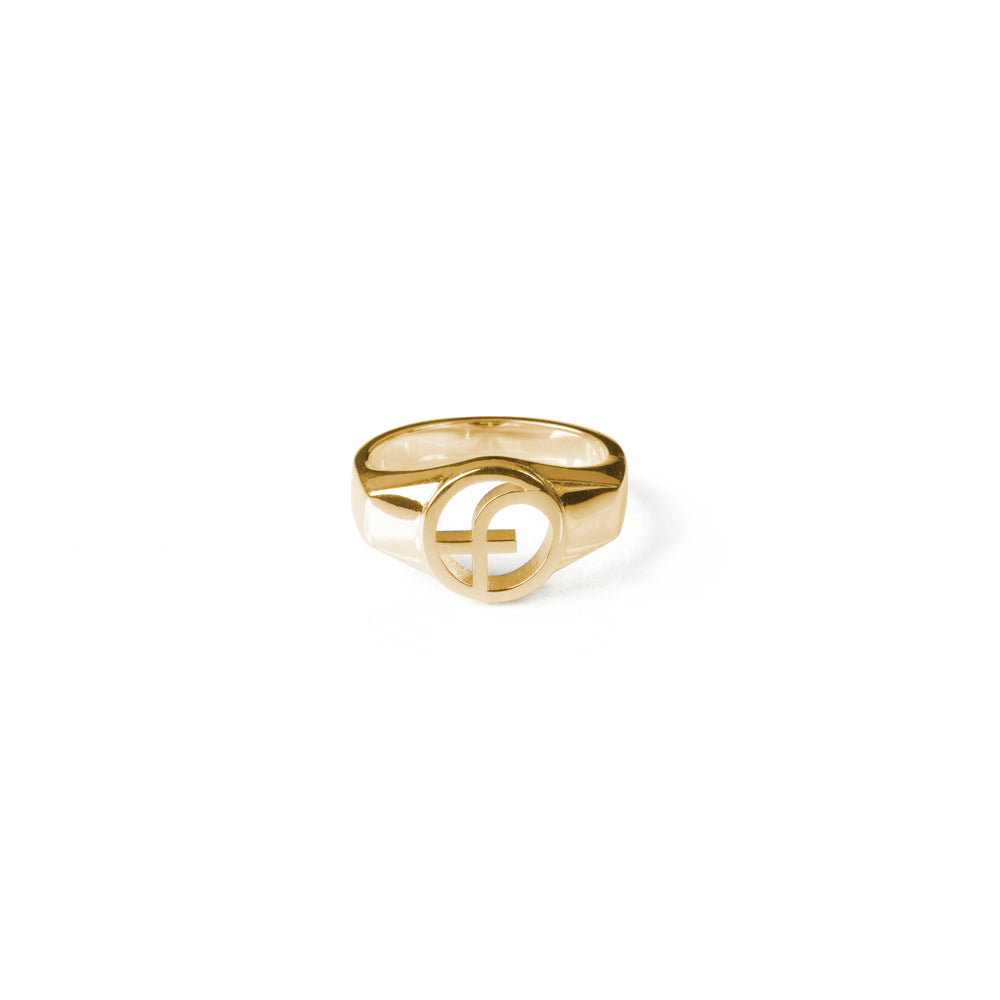 Alphabet Signet Ring - Gold Vermeil