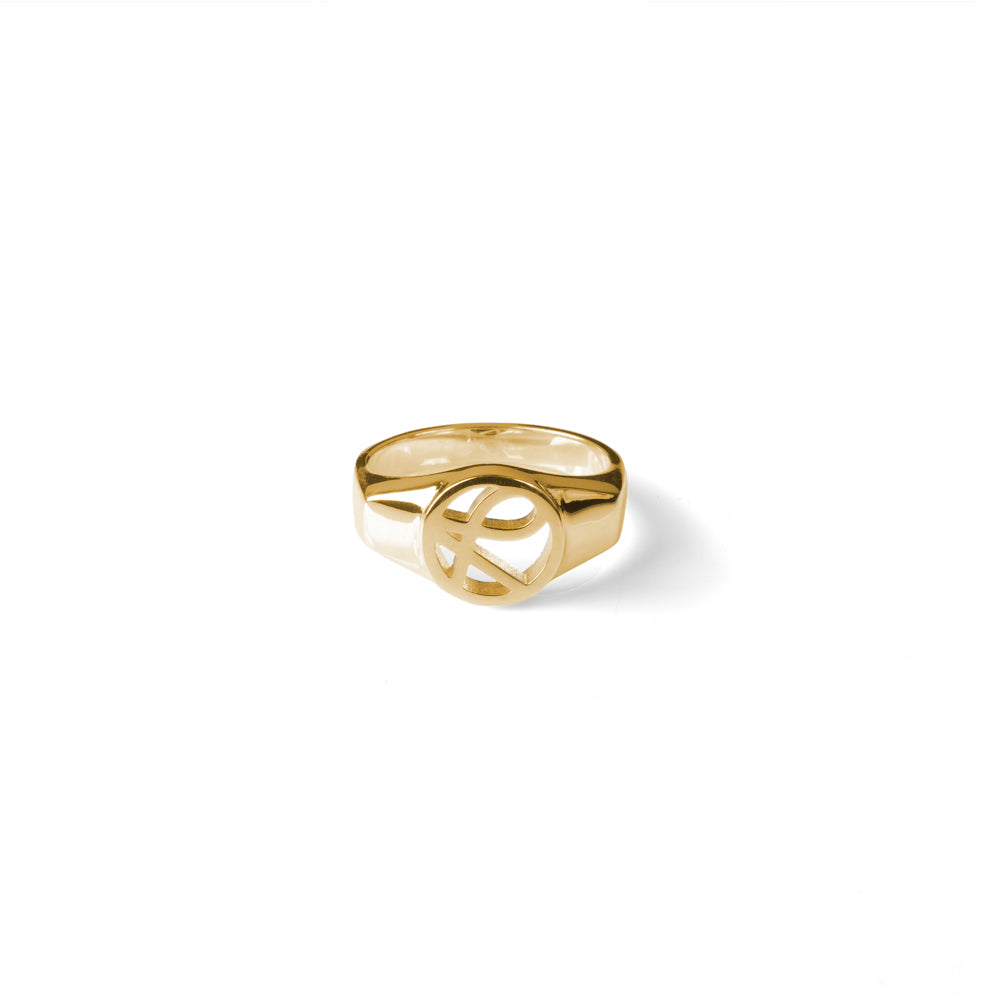 Alphabet Signet Ring - Gold Vermeil