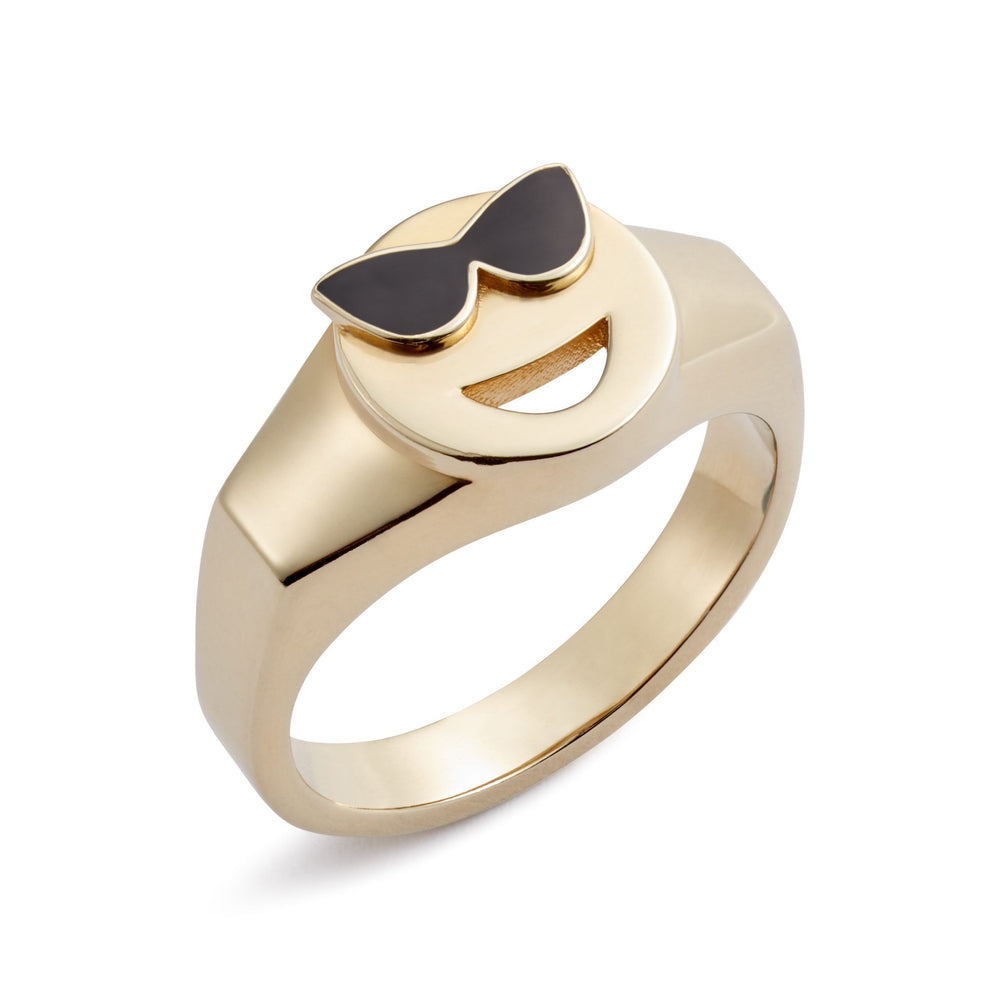 Mood Signet Ring Gold Vermeil - Cool
