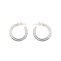 Toolally Earrings Small Double Hoops Silver