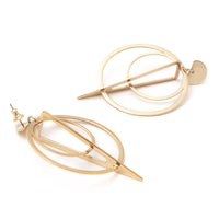 Toolally Gold Sundial Earrings