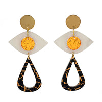 Toolally Eye Motif Drop - OrangeEarrings