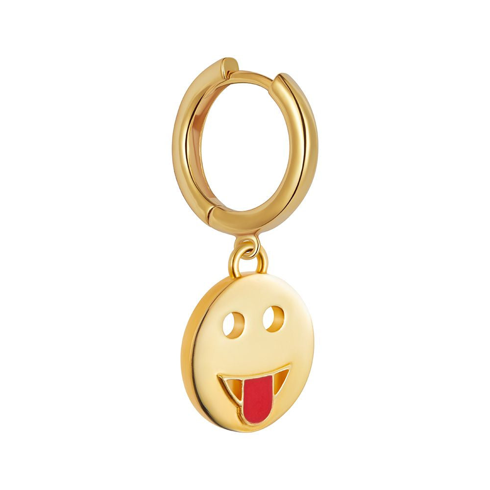 Mood Huggie Single Earring Gold Vermeil - Cheeky
