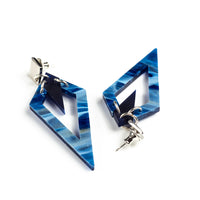 Toolally Earrings Arrowheads Inky Blue