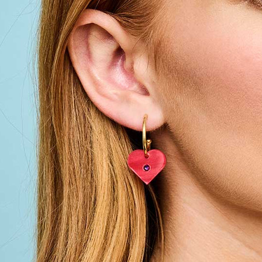 Toolally Charming Hoops Earrings Red