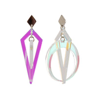 Toolally Crescent Hoops Iridescent Product Image