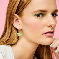 Toolally Earrings Charming Forget Me Nots Jade