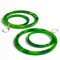 Toolally LBD Hoops Green Glitter