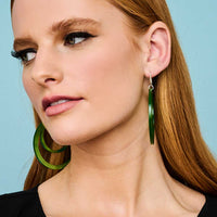 Toolally LBD Hoops Green Glitter