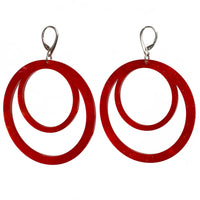Toolally LBD Hoops Red Glitter