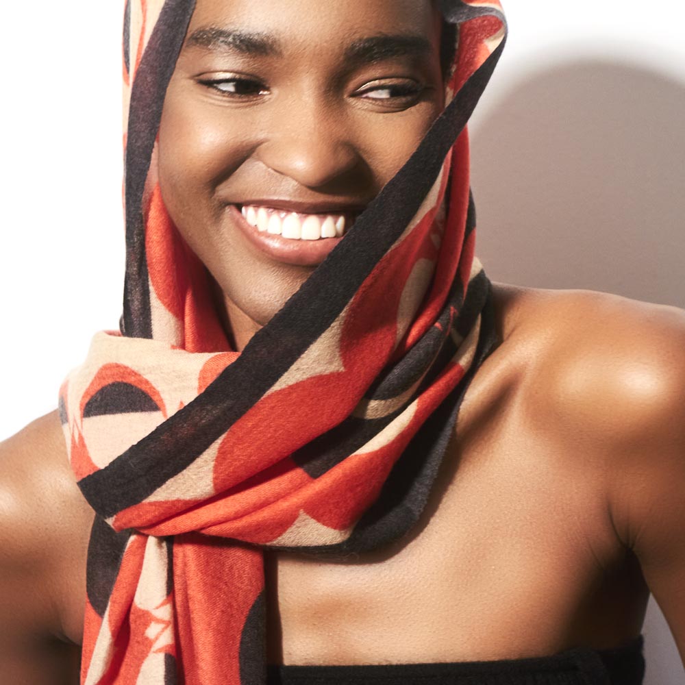 Toolally_Crescent_Orbs_Scarf_Red_Lifestyle