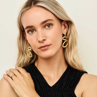 Toolally Earrings Ellipses Gold