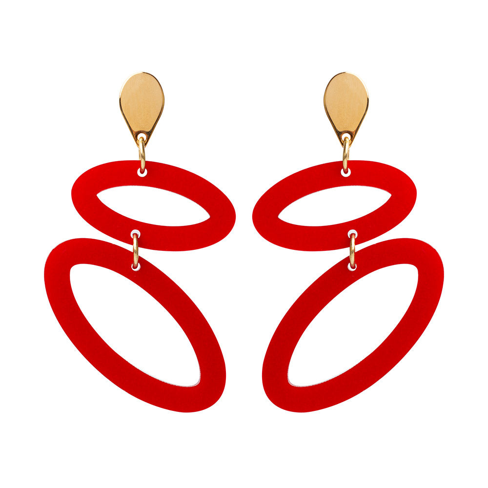 Toolally Ellipses Royal Red Gold