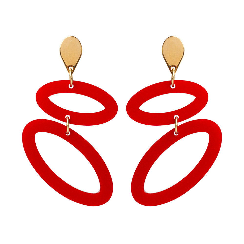 Toolally Ellipses Royal Red Gold