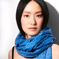 Toolally_Houndstooth_Scarf_Cobalt_Lifestyle