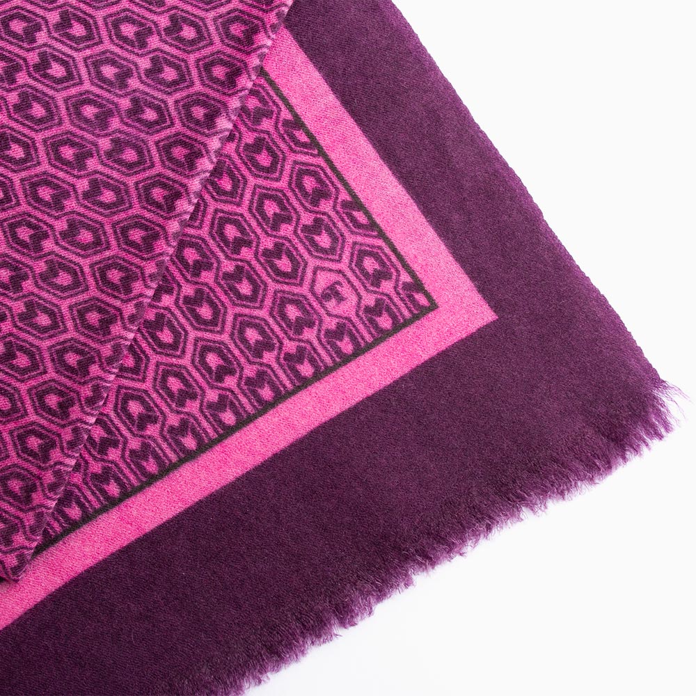 Toolally_Houndstooth_Scarf_Fuschia_Flatlay