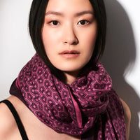 Toolally_Houndstooth_Scarf_Fuschia_Lifestyle_2