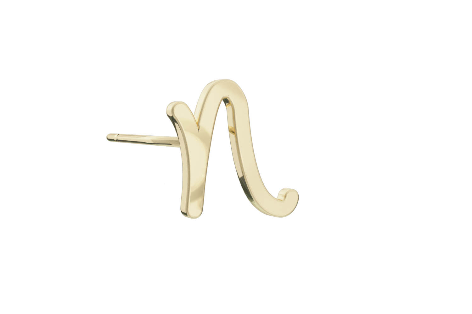 Alphabet Stud - 9 Ct Gold