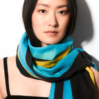 Toolally_Tulip_Scarf_Blue_Yellow