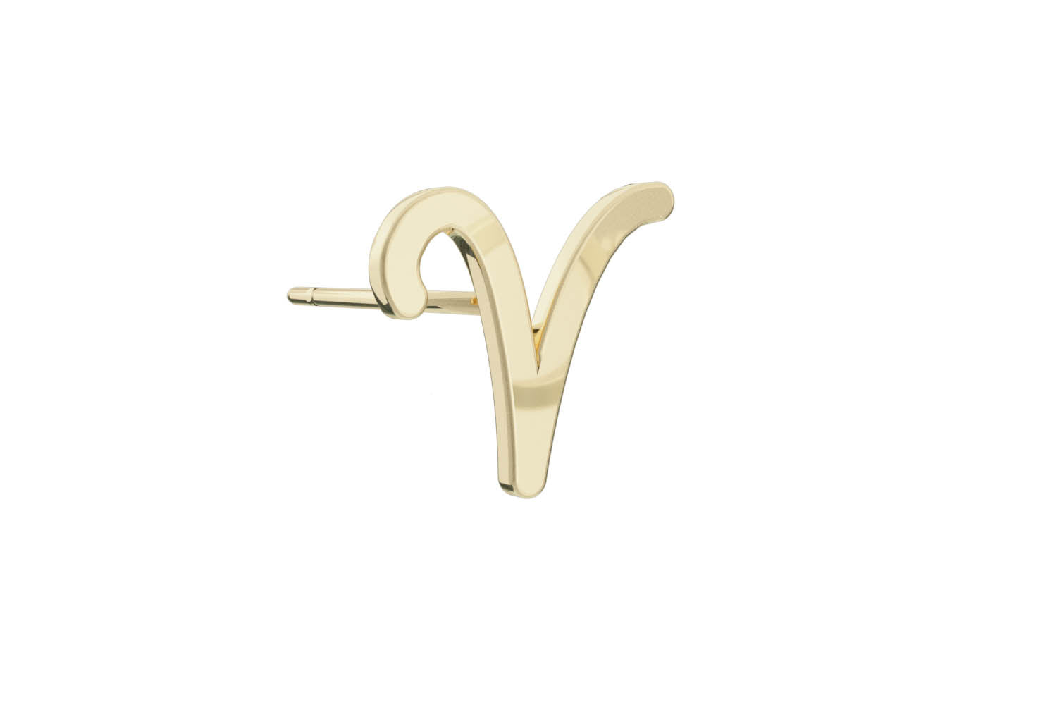 Alphabet Stud - 9 Ct Gold