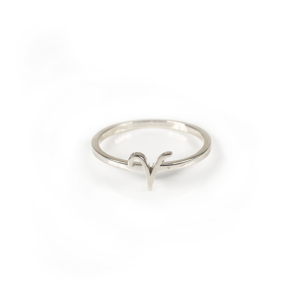Alphabet Stacker Ring - Sterling Silver