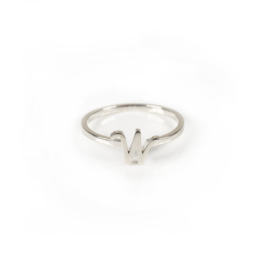 Alphabet Stacker Ring - Sterling Silver