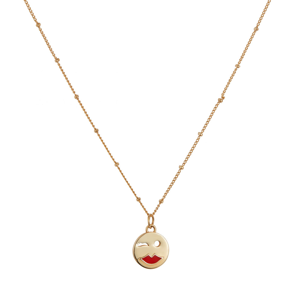 Mood Pendant Necklace Gold Vermeil - Flirty