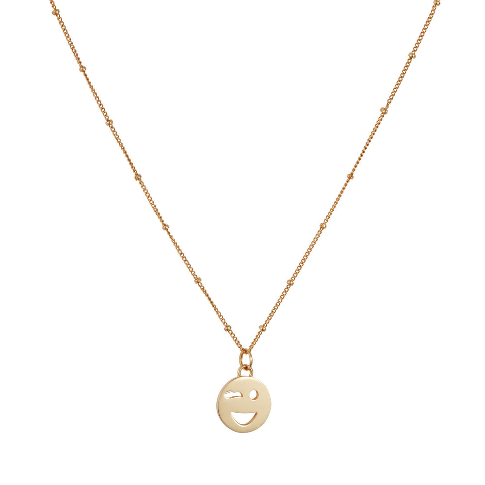 Mood Pendant Necklace Gold Vermeil - Wink