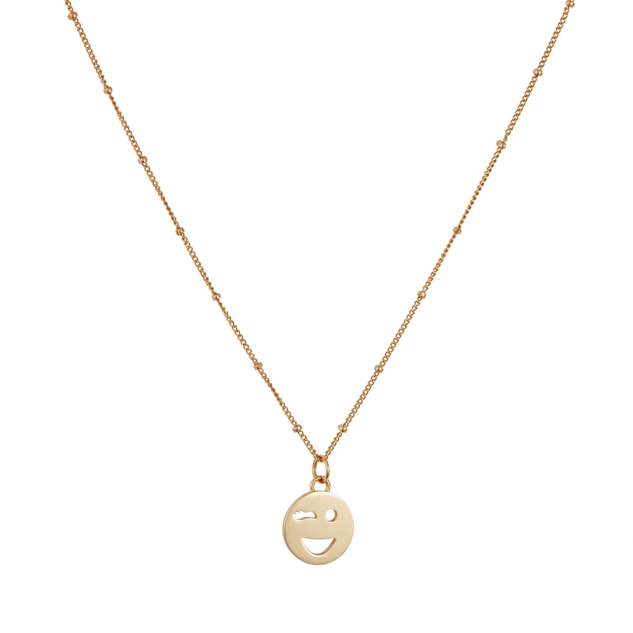 Mood Pendant Necklace Gold Vermeil - Wink