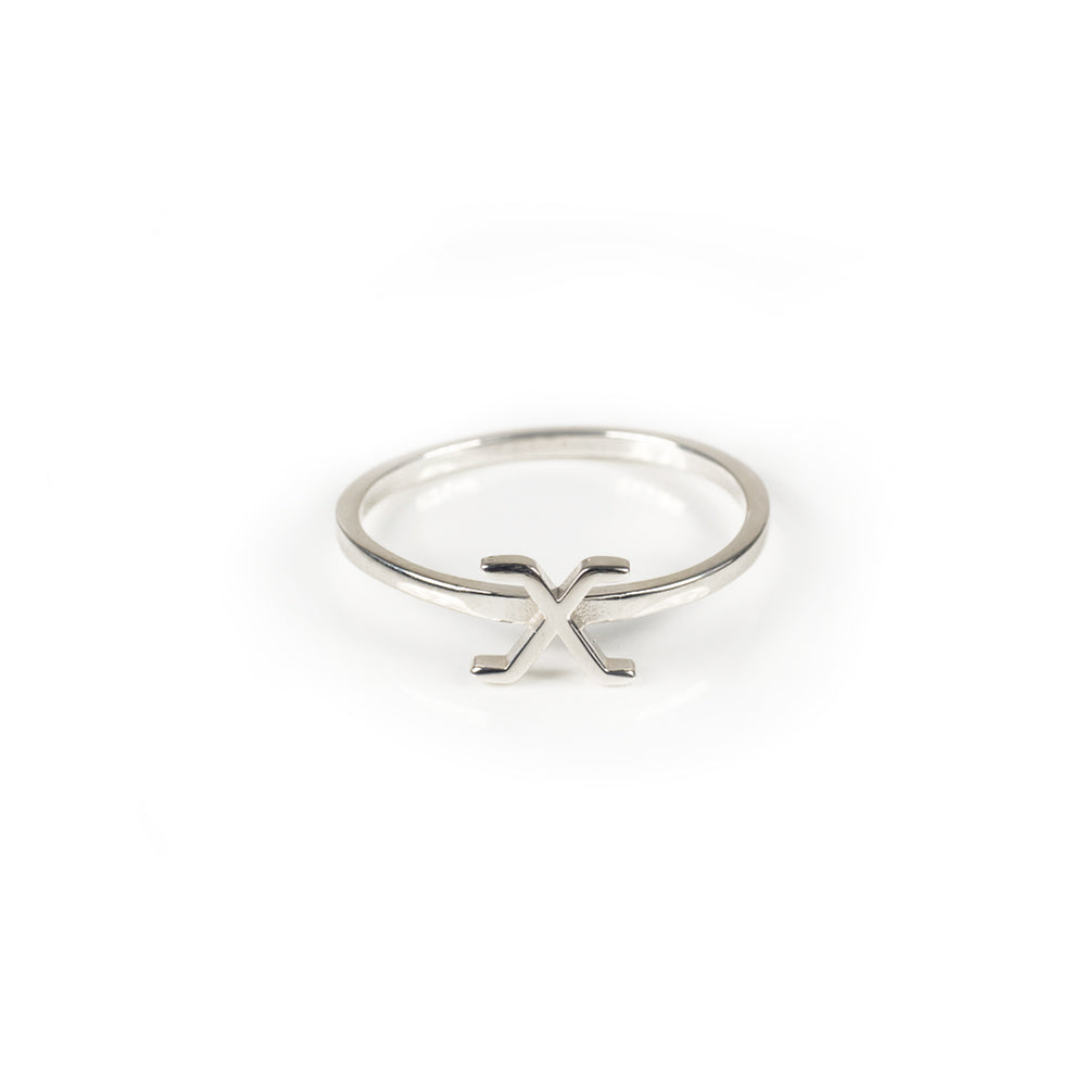 Alphabet Stacker Ring - Sterling Silver