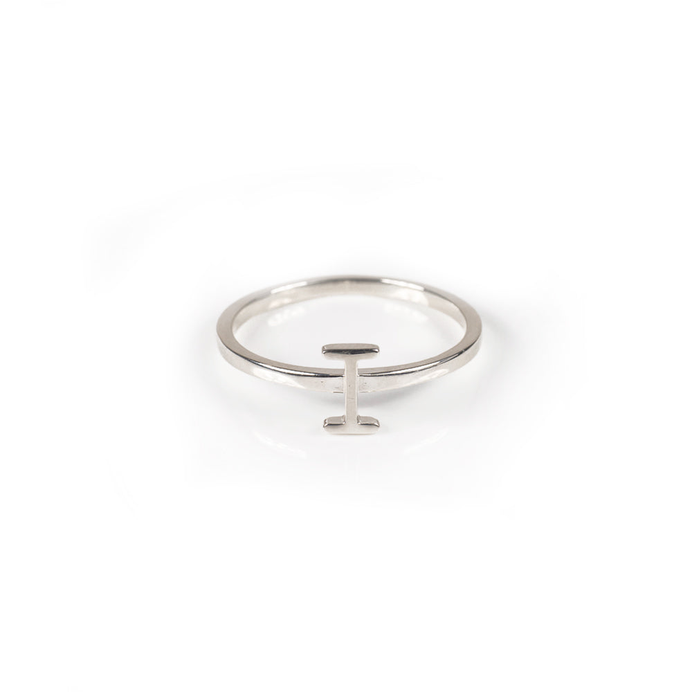 Alphabet Stacker Ring - Sterling Silver